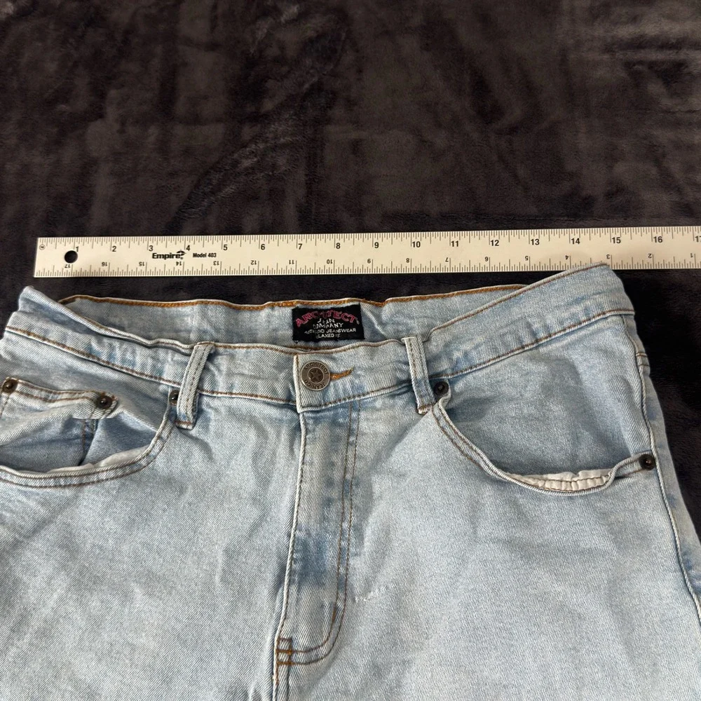 Architect Jean Company Relaxed Fit‎ Jeans Mens 32x30 Light Wash Blue Denim